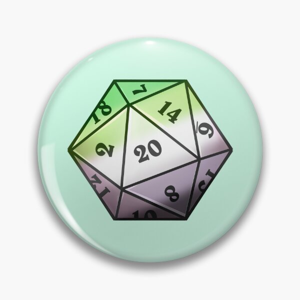 Item preview, Aro D20 | LGBTQ+ designed and sold by WaffleCreations.