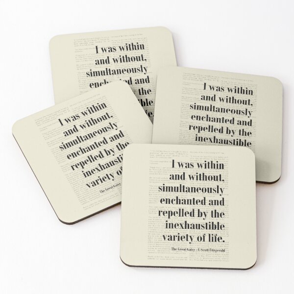 Item preview, The Great Gatsby F SCott Fitzgerald Quote Art designed and sold by kakarikihill.