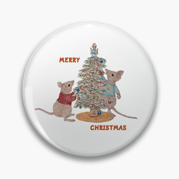 Item preview, Tree Trimming Mice Merry Christmas 2 designed and sold by PaintomimeHorse.