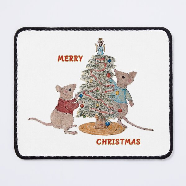 Item preview, Tree Trimming Mice Merry Christmas 2 designed and sold by PaintomimeHorse.