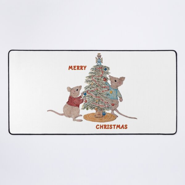 Item preview, Tree Trimming Mice Merry Christmas 2 designed and sold by PaintomimeHorse.