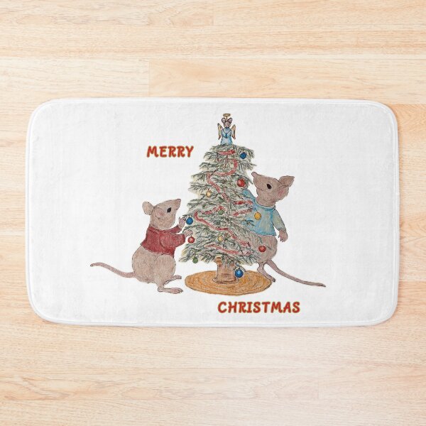 Item preview, Tree Trimming Mice Merry Christmas 2 designed and sold by PaintomimeHorse.