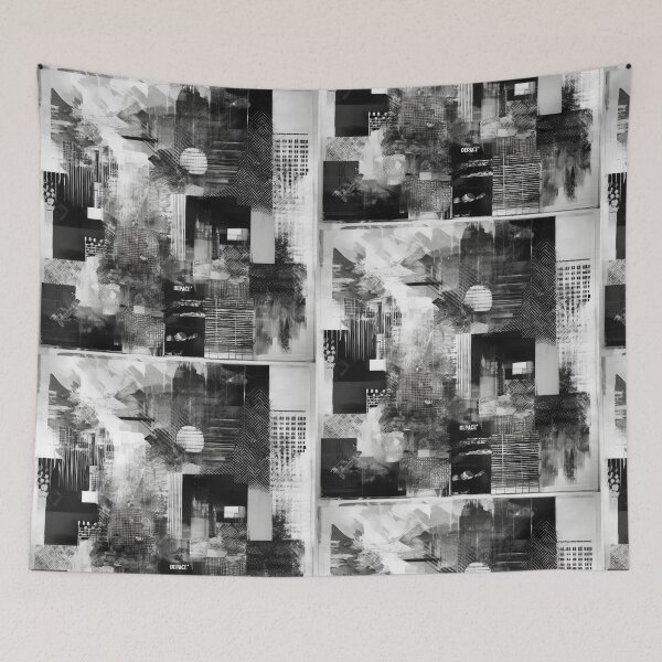 Item preview, BLACK AND WHITE GRUNGE PRINT ONE - dePace' designed and sold by mrpropcake.