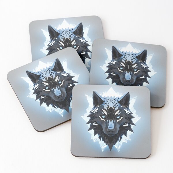 Item preview, Obsidian Lightning Wolf Sculpture designed and sold by RebelPaintBrush.