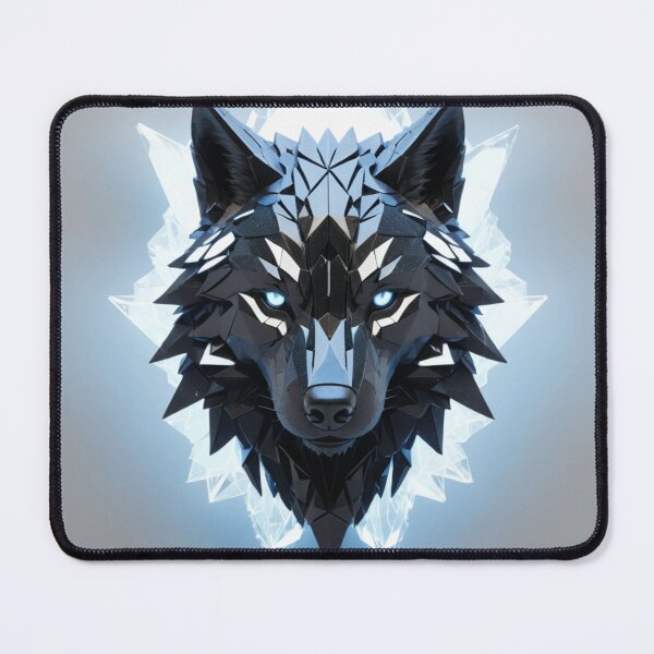 Item preview, Obsidian Lightning Wolf Sculpture designed and sold by RebelPaintBrush.