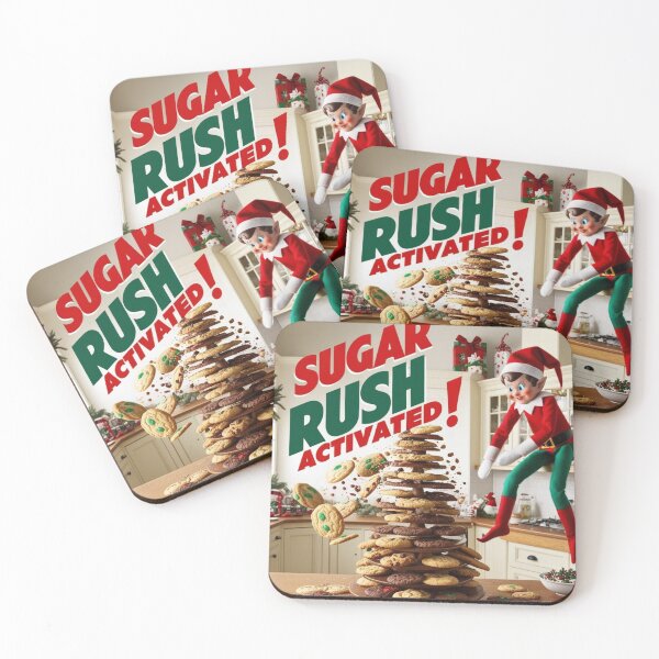 Item preview, Sugar Rush Activated: Elf on a Shelf Cookie Chaos! designed and sold by Shabby Script Archive | Digital Designer .