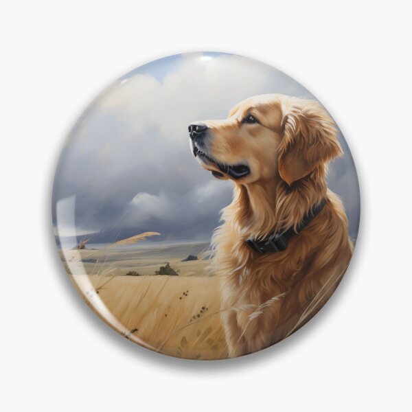 Item preview, Golden Retriever in Field designed and sold by Samuelsboro.