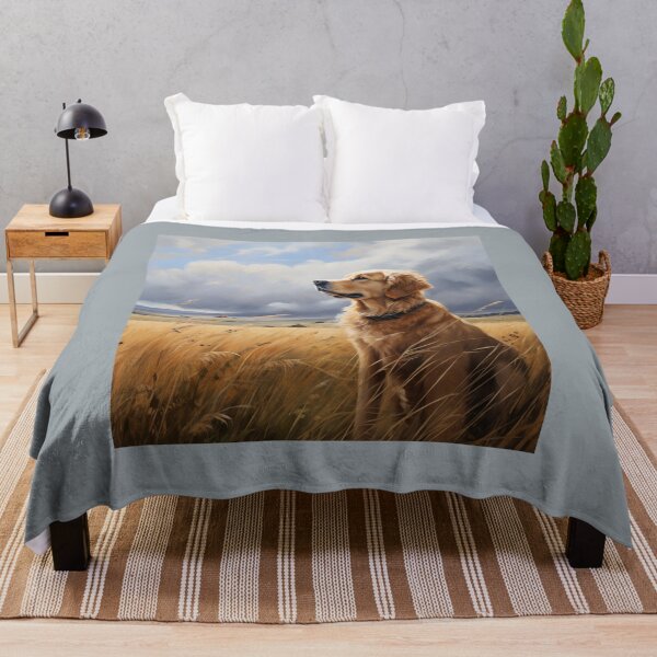 Item preview, Golden Retriever in Field designed and sold by Samuelsboro.