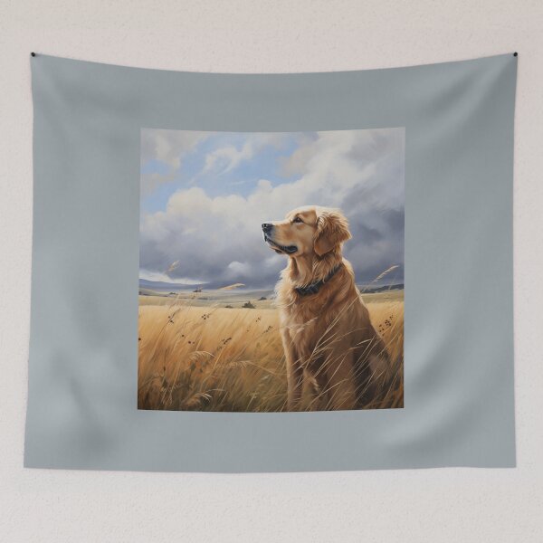 Item preview, Golden Retriever in Field designed and sold by Samuelsboro.
