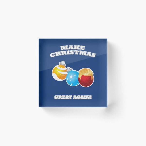 Item preview, Make Christmas Great Again Holiday Tree Ornaments Trump Hair Vance '24 Retro 2024 24 designed and sold by arcadetoystore.