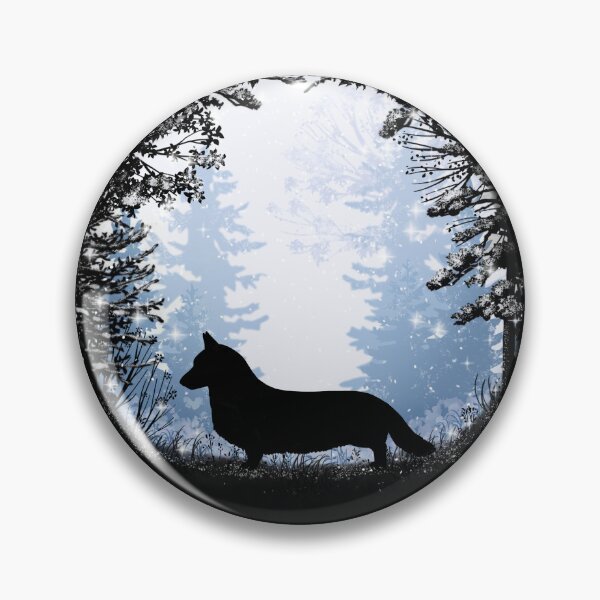 Item preview, “First Snow” Cardigan Welsh Corgi  designed and sold by Spinyflowerart.