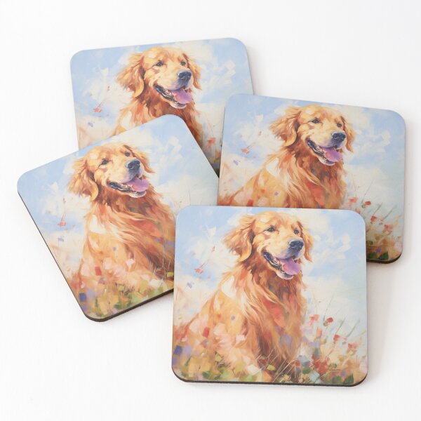 Item preview, Golden Retriever with Flowers designed and sold by Samuelsboro.