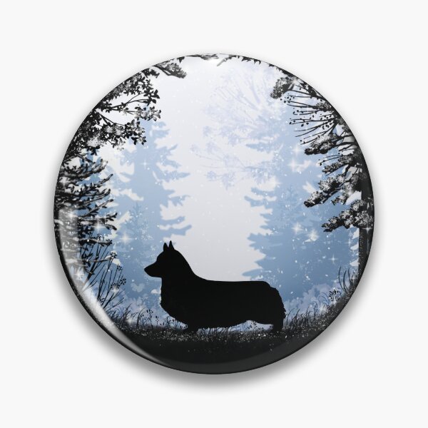 Item preview, “First Snow” Pembroke Welsh Corgi  designed and sold by Spinyflowerart.