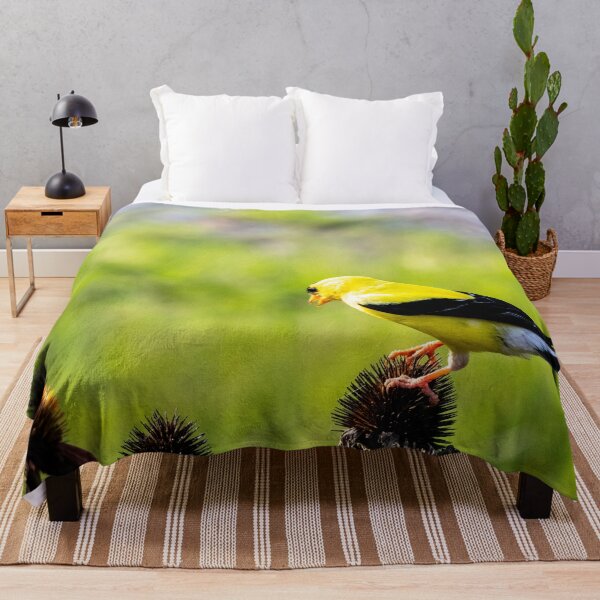 Item preview, The American Goldfinch and Coneflowers designed and sold by wenzler.