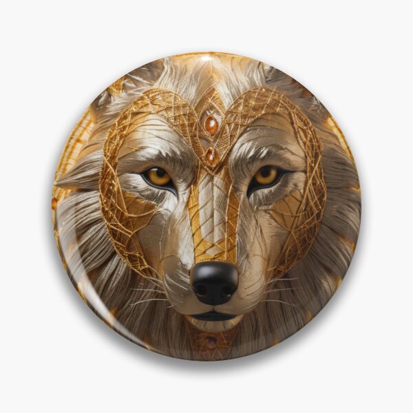 Item preview, Golden Silk Thread Wolf designed and sold by RebelPaintBrush.