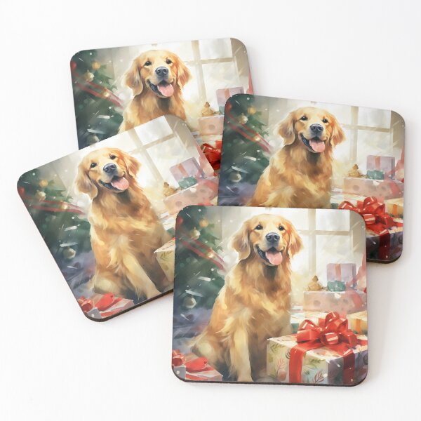 Item preview, Christmas Golden Retriever designed and sold by Samuelsboro.