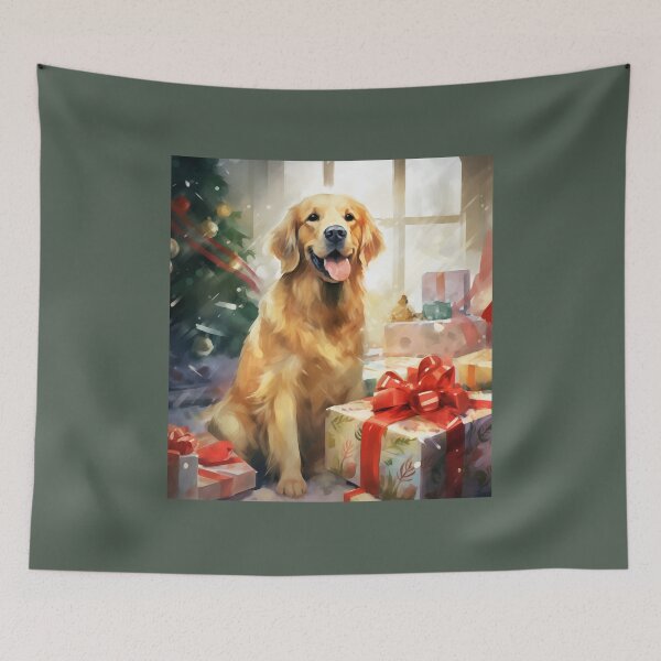 Item preview, Christmas Golden Retriever designed and sold by Samuelsboro.
