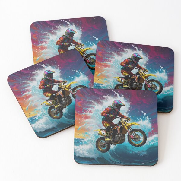 Item preview, Motocross Rider Racing the Waves designed and sold by Skye Ryan-Evans.