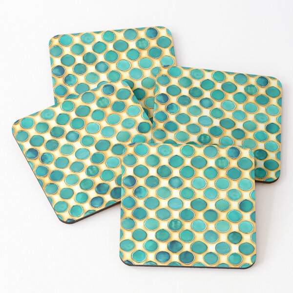 Item preview, Teal Dots designed and sold by Zenvo.