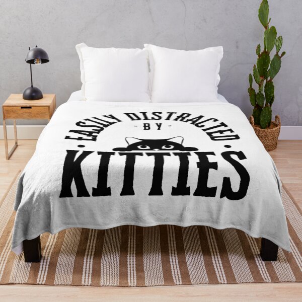 Item preview, Easily distracted by Kitties on light designed and sold by PurrfectionMeow.