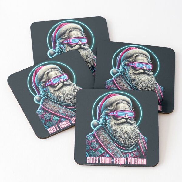 Item preview, Santa's Cyber Security Professional Neon Holiday designed and sold by Victor Shadehorn.