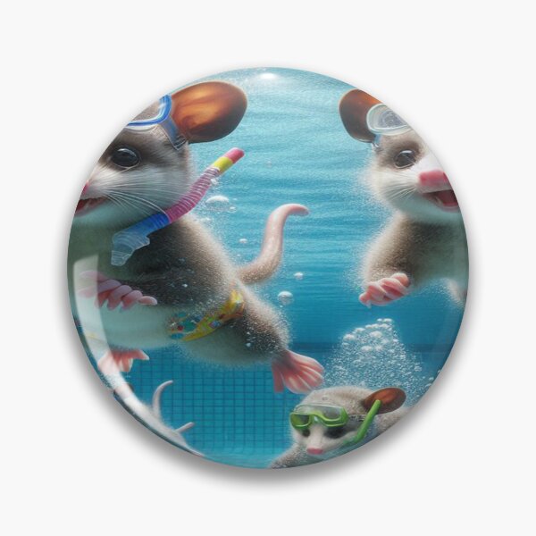 Item preview, Playful Possums Underwater Adventure designed and sold by Naomi Gutierrez Parrish.