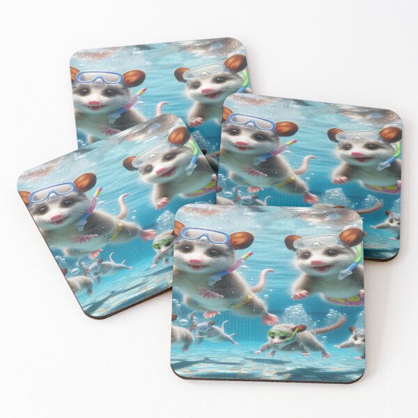 Item preview, Playful Possums Underwater Adventure designed and sold by Naomi Gutierrez Parrish.