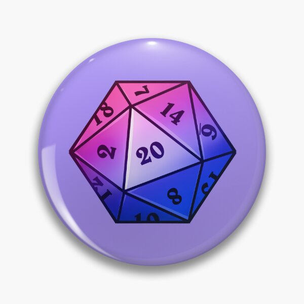Item preview, Bi D20 | LGBTQ+ designed and sold by WaffleCreations.