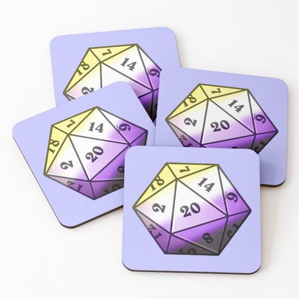 Item preview, Enby D20 | LGBTQ+ designed and sold by WaffleCreations.