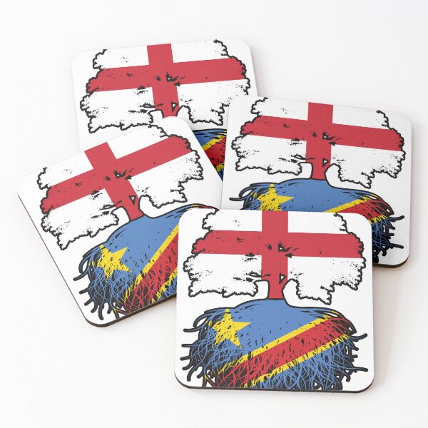 Item preview, Congo Congolese English England Tree Roots Flag designed and sold by FlagX.
