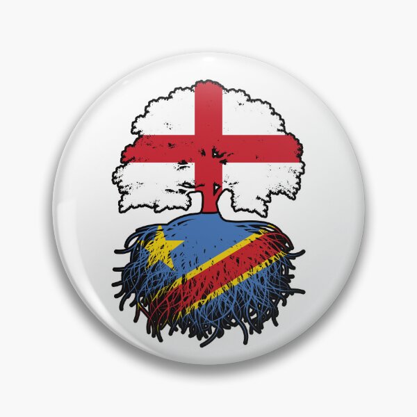 Item preview, Congo Congolese English England Tree Roots Flag designed and sold by FlagX.