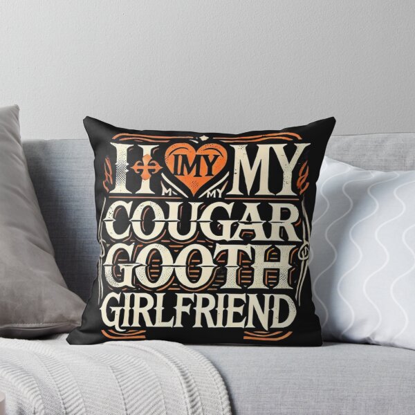 Item preview, I Love My Cougar Goth Girlfriend I Heart My Cougar Goth GF  designed and sold by SztylishDesigns.