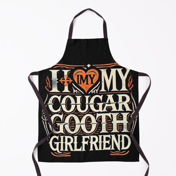 Item preview, I Love My Cougar Goth Girlfriend I Heart My Cougar Goth GF designed and sold by SztylishDesigns.
