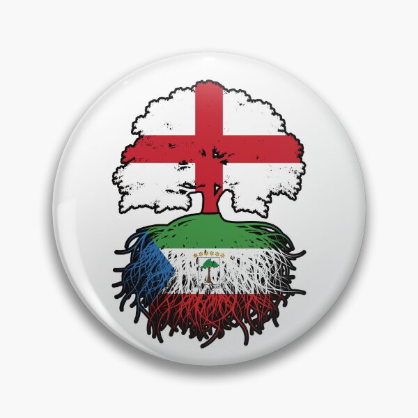 Item preview, Equatorial Guinea Equatorial Guinean English England Tree Roots Flag designed and sold by FlagX.