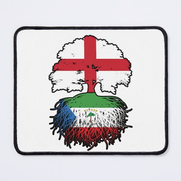 Item preview, Equatorial Guinea Equatorial Guinean English England Tree Roots Flag designed and sold by FlagX.