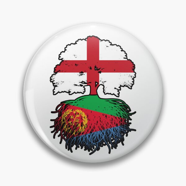 Item preview, Eritrea Eritrean English England Tree Roots Flag designed and sold by FlagX.