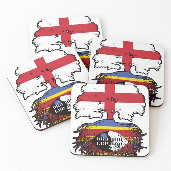 Item preview, Eswatini Swazi English England Tree Roots Flag designed and sold by FlagX.