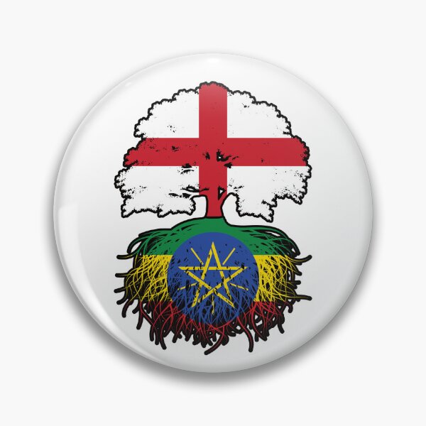 Item preview, Ethiopia Ethiopian English England Tree Roots Flag designed and sold by FlagX.