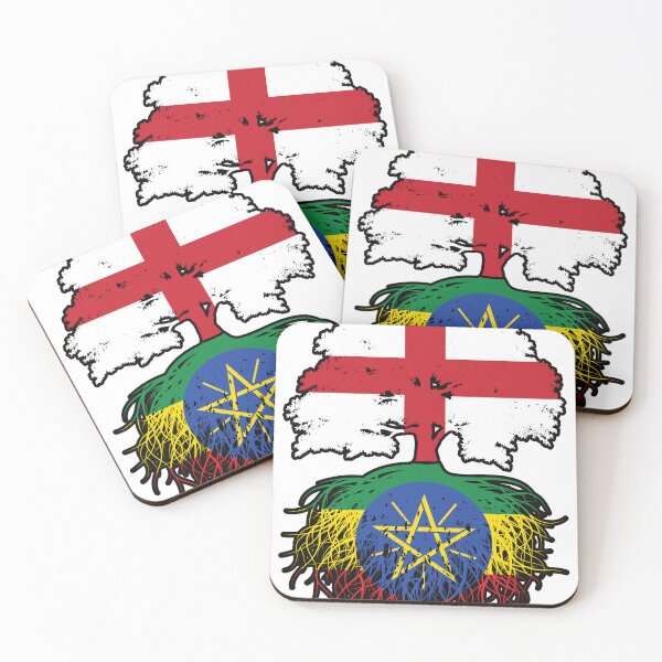 Item preview, Ethiopia Ethiopian English England Tree Roots Flag designed and sold by FlagX.