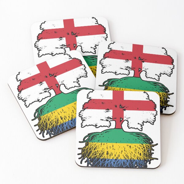 Item preview, Gabon Gabonese English England Tree Roots Flag designed and sold by FlagX.