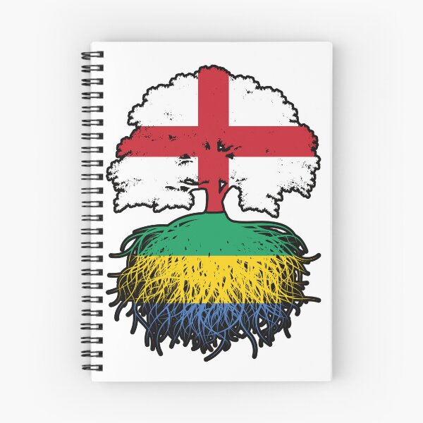 Item preview, Gabon Gabonese English England Tree Roots Flag designed and sold by FlagX.