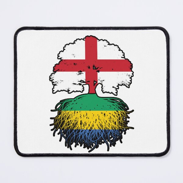 Item preview, Gabon Gabonese English England Tree Roots Flag designed and sold by FlagX.