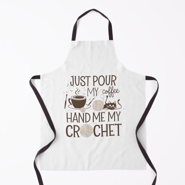 Item preview, Just Pour Me My Coffee Hand Me My Crochet Funny  designed and sold by Mateusz Majcherek.