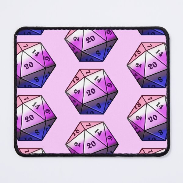 Item preview, Genderfluid D20 | LGBTQ+ designed and sold by WaffleCreations.