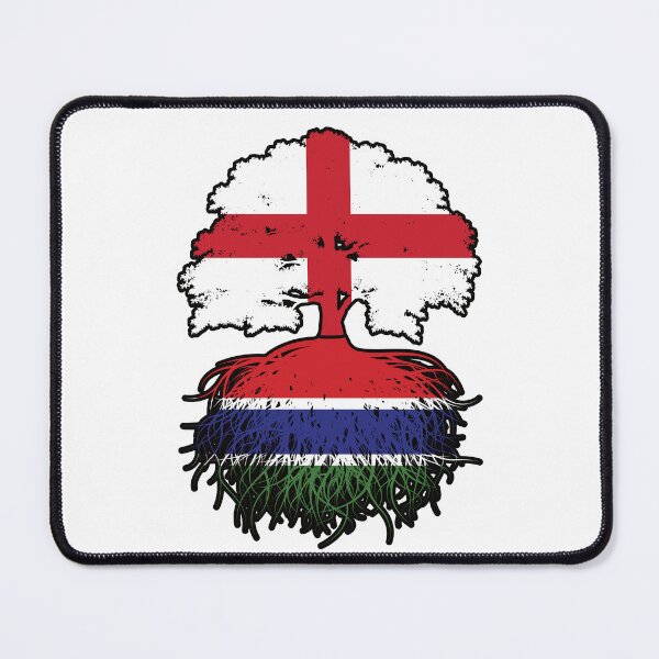 Item preview, Gambia Gambian English England Tree Roots Flag designed and sold by FlagX.