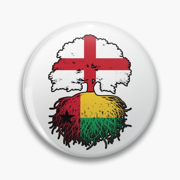 Item preview, Guinea-Bissau Bissau-Guinean English England Tree Roots Flag designed and sold by FlagX.