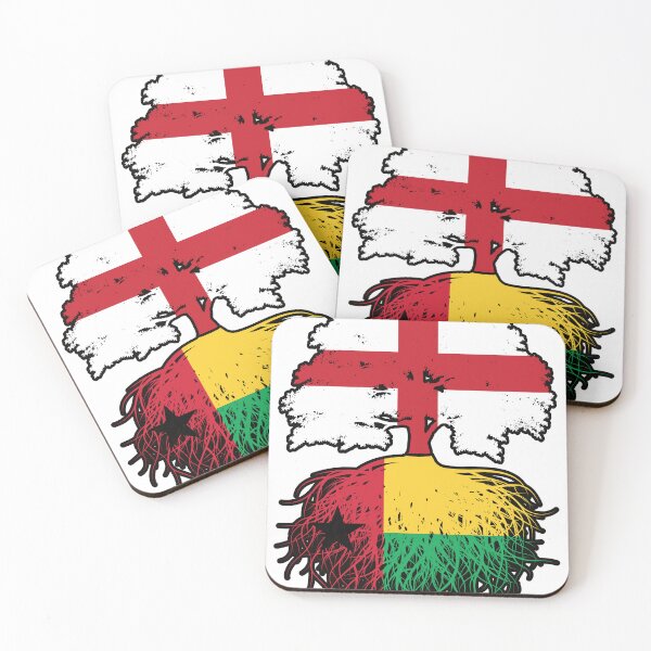 Item preview, Guinea-Bissau Bissau-Guinean English England Tree Roots Flag designed and sold by FlagX.