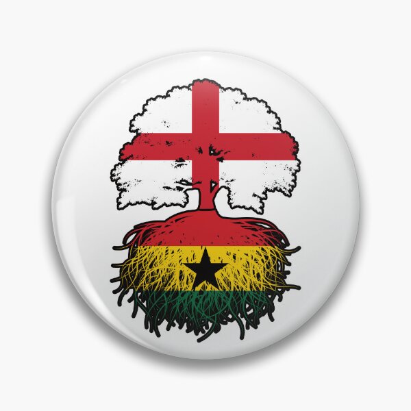 Item preview, Ghana Ghanaian English England Tree Roots Flag designed and sold by FlagX.