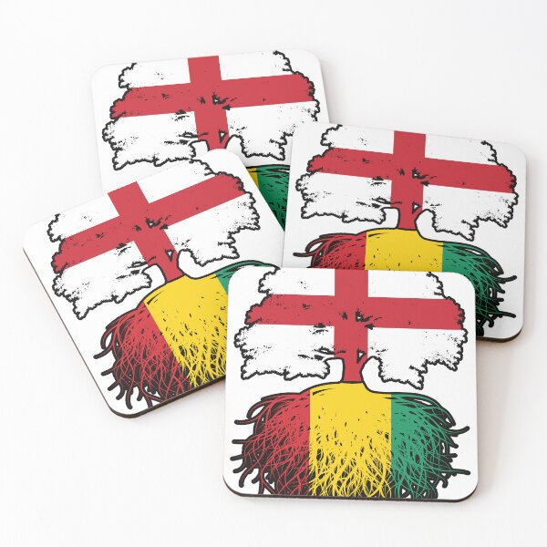 Item preview, Guinea Guinean English England Tree Roots Flag designed and sold by FlagX.