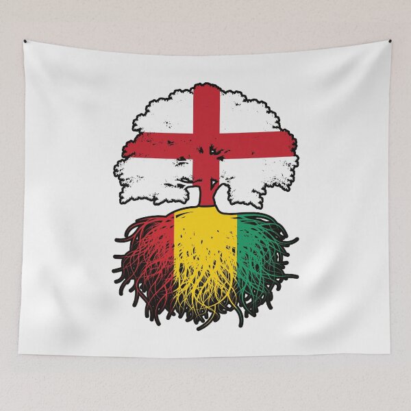 Item preview, Guinea Guinean English England Tree Roots Flag designed and sold by FlagX.